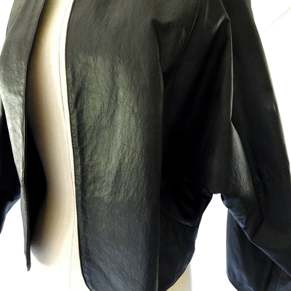 Vintage Leather Jacket black XS - Picture 5 of 6